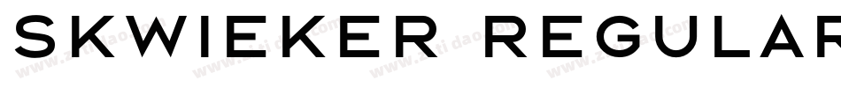 Skwieker Regular字体转换